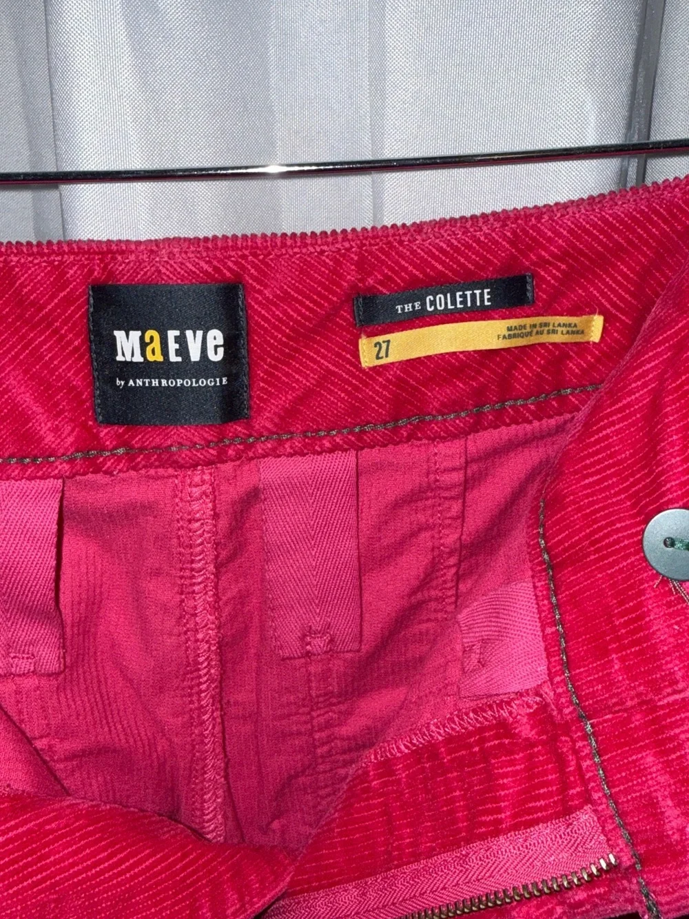 Anthropologie Wide-Leg Jeans in Bright Pink